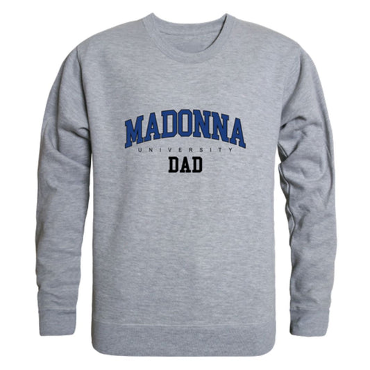 Madonna University Crusaders Dad Fleece Crewneck Pullover Sweatshirt