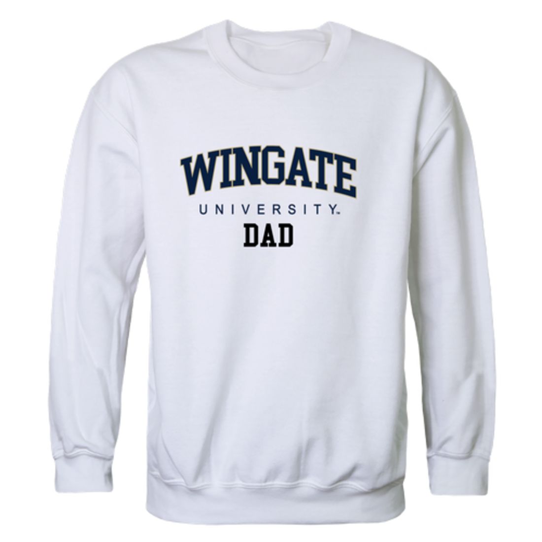 Wingate University Bulldogs Dad Fleece Crewneck Pullover Sweatshirt