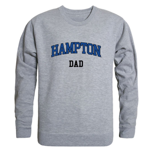 Hampton University Pirates Dad Fleece Crewneck Pullover Sweatshirt