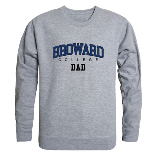 Broward College Seahawks Dad Fleece Crewneck Pullover Sweatshirt