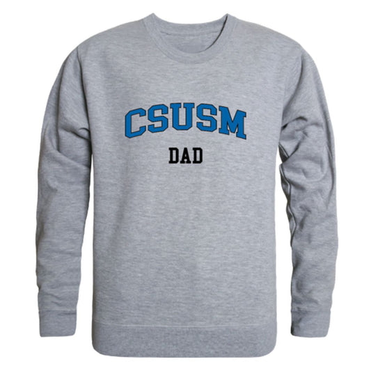 California State University San Marcos Cougars Dad Fleece Crewneck Pullover Sweatshirt