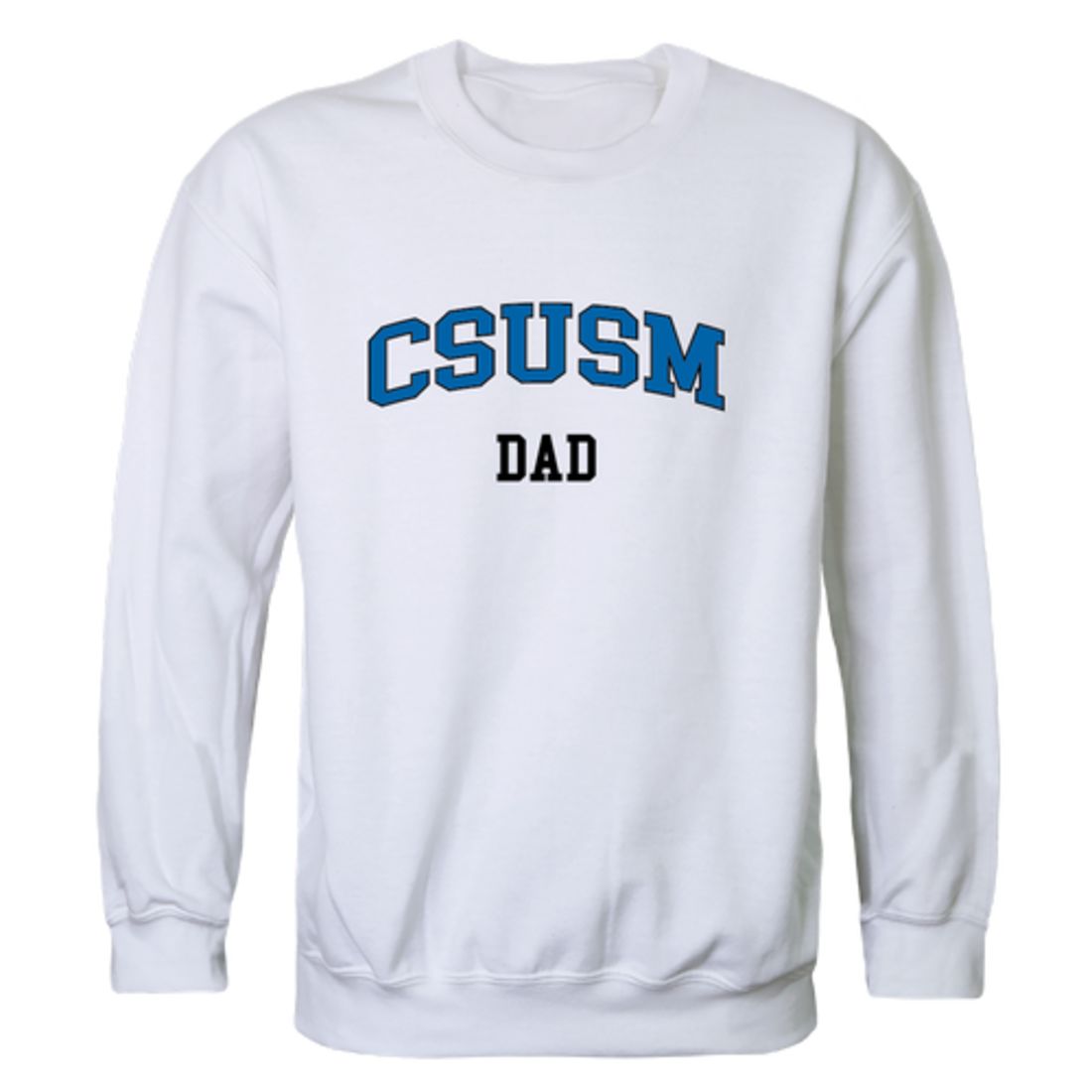 California State University San Marcos Cougars Dad Fleece Crewneck Pullover Sweatshirt
