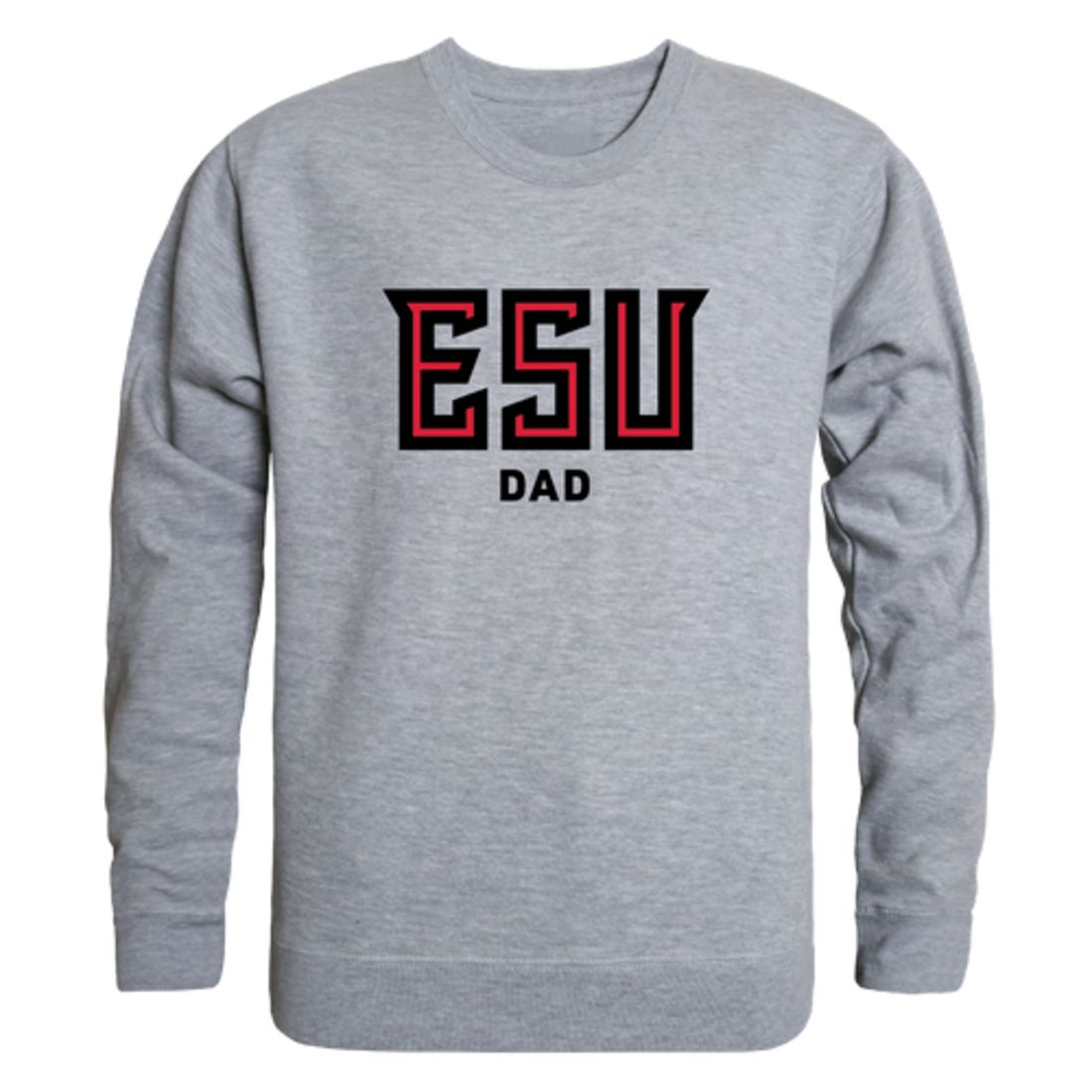 East Stroudsburg University of Pennsylvania Warriors Dad Fleece Crewneck Pullover Sweatshirt