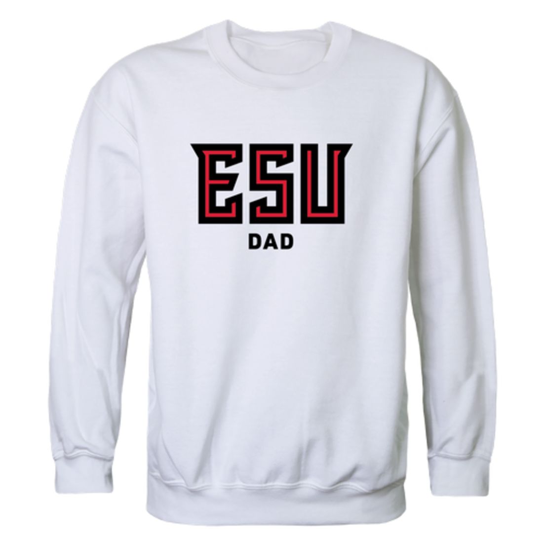 East Stroudsburg University of Pennsylvania Warriors Dad Fleece Crewneck Pullover Sweatshirt