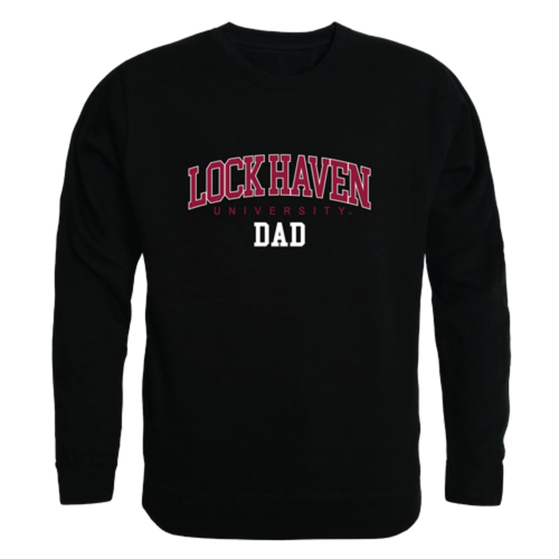 Lock Haven University Bald Eagles Dad Fleece Crewneck Pullover Sweatshirt