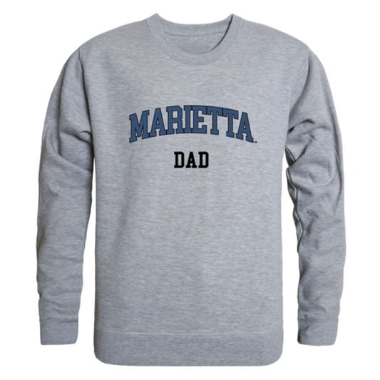 Marietta College Pioneers Dad Fleece Crewneck Pullover Sweatshirt