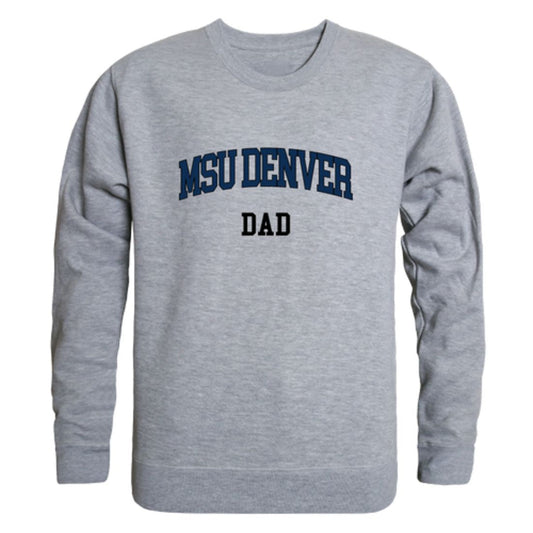 Metropolitan State University of Denver Roadrunners Dad Fleece Crewneck Pullover Sweatshirt