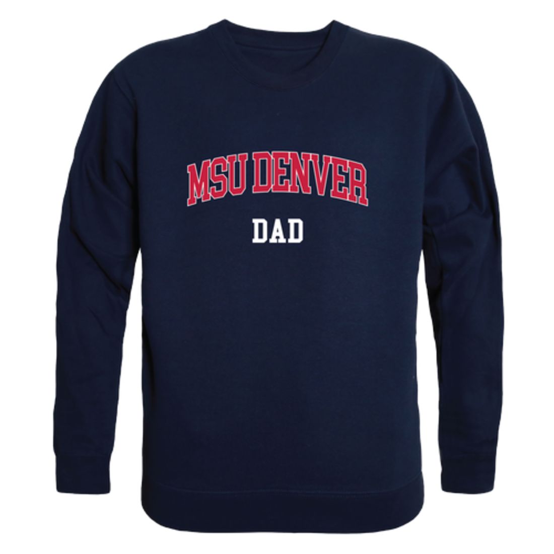 Metropolitan State University of Denver Roadrunners Dad Fleece Crewneck Pullover Sweatshirt