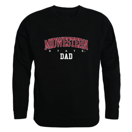 Midwestern State University Mustangs Dad Fleece Crewneck Pullover Sweatshirt