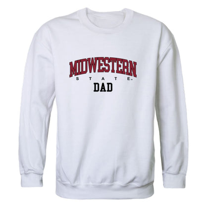 Midwestern State University Mustangs Dad Fleece Crewneck Pullover Sweatshirt