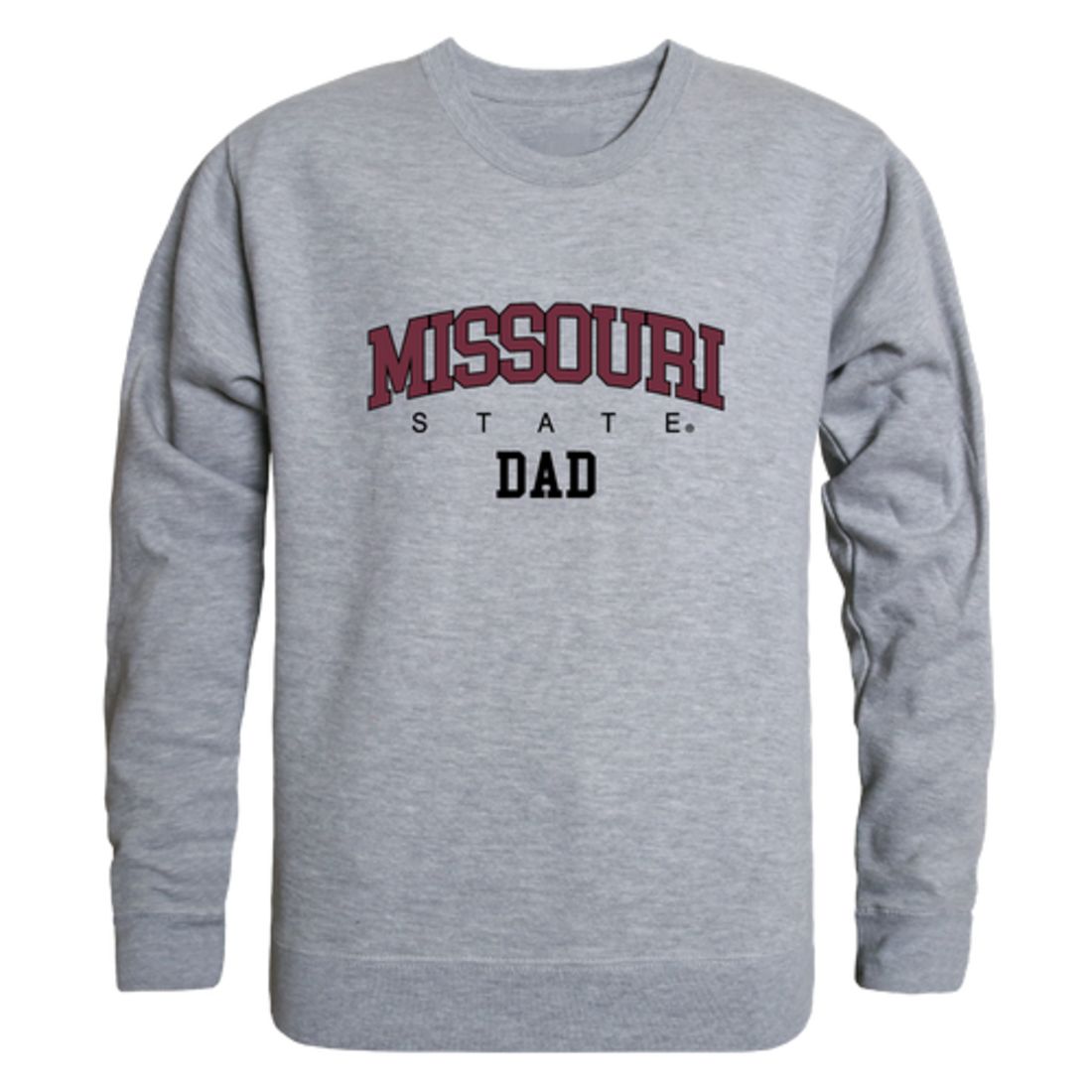 Missouri State University Bears Dad Fleece Crewneck Pullover Sweatshirt