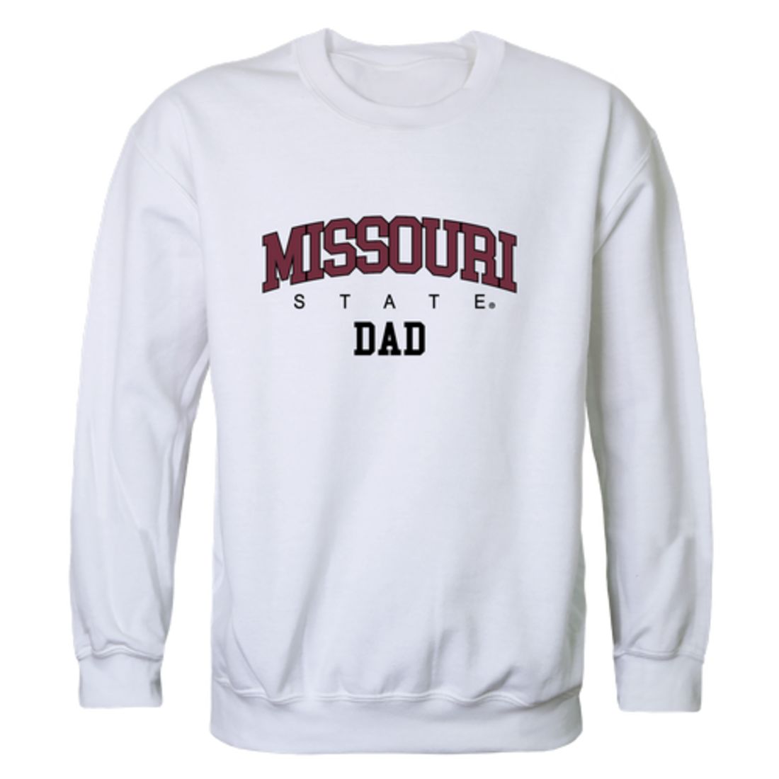 Missouri State University Bears Dad Fleece Crewneck Pullover Sweatshirt