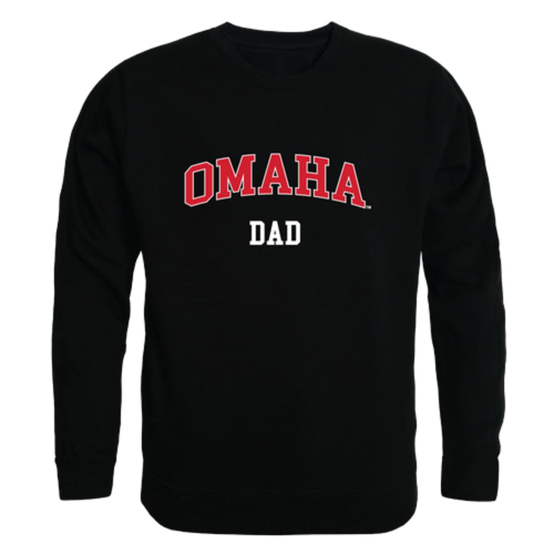 University of Nebraska Omaha Mavericks Dad Fleece Crewneck Pullover Sweatshirt