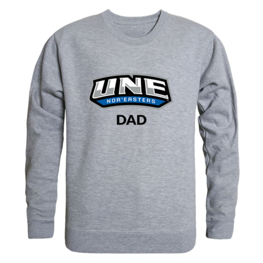 University of New England Nor'easters Dad Fleece Crewneck Pullover Sweatshirt
