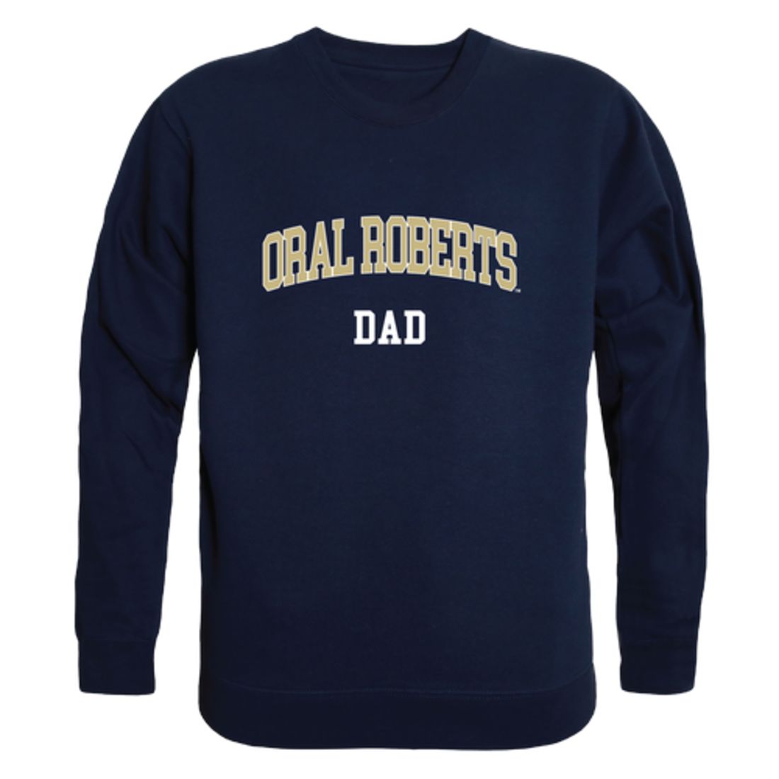 Oral Roberts University Golden Eagles Dad Fleece Crewneck Pullover Sweatshirt