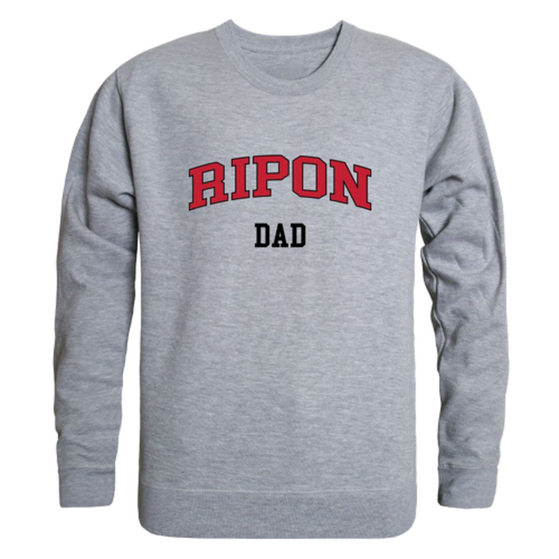 Ripon College Red Hawks Dad Fleece Crewneck Pullover Sweatshirt