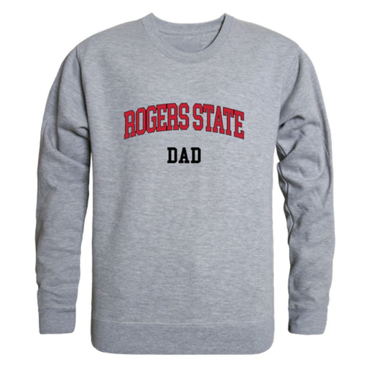 Rogers State University Hillcats Dad Fleece Crewneck Pullover Sweatshirt