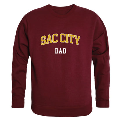 Sacramento City College Panthers Dad Fleece Crewneck Pullover Sweatshirt