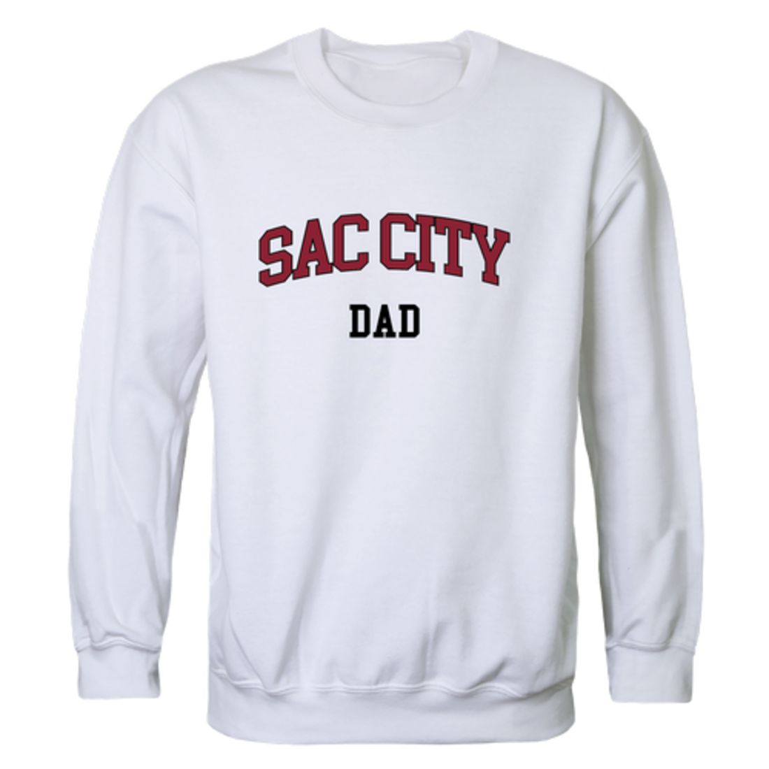 Sacramento City College Panthers Dad Fleece Crewneck Pullover Sweatshirt