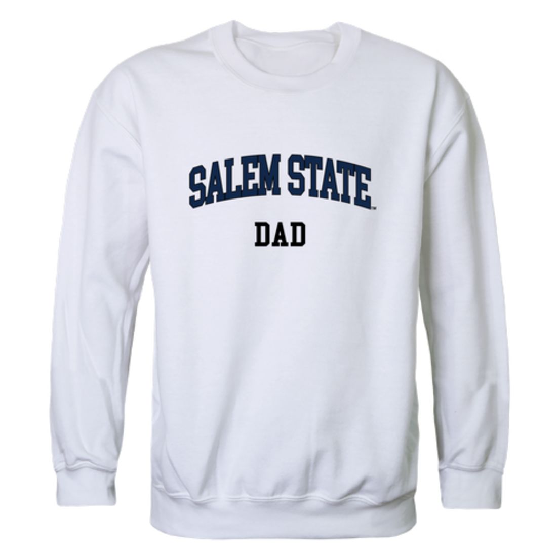 Salem State University Vikings Dad Fleece Crewneck Pullover Sweatshirt