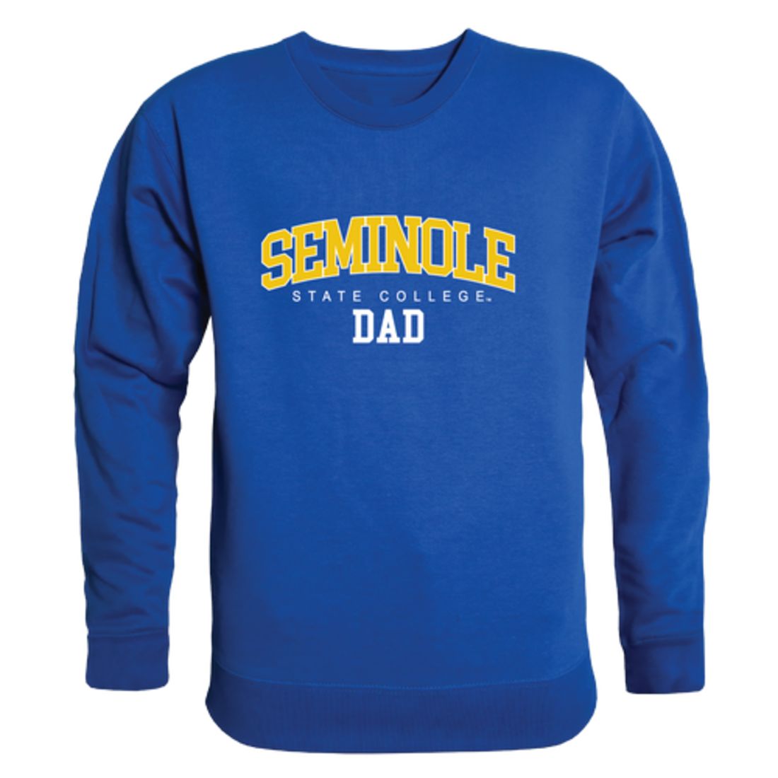 Seminole State College Raiders Dad Fleece Crewneck Pullover Sweatshirt