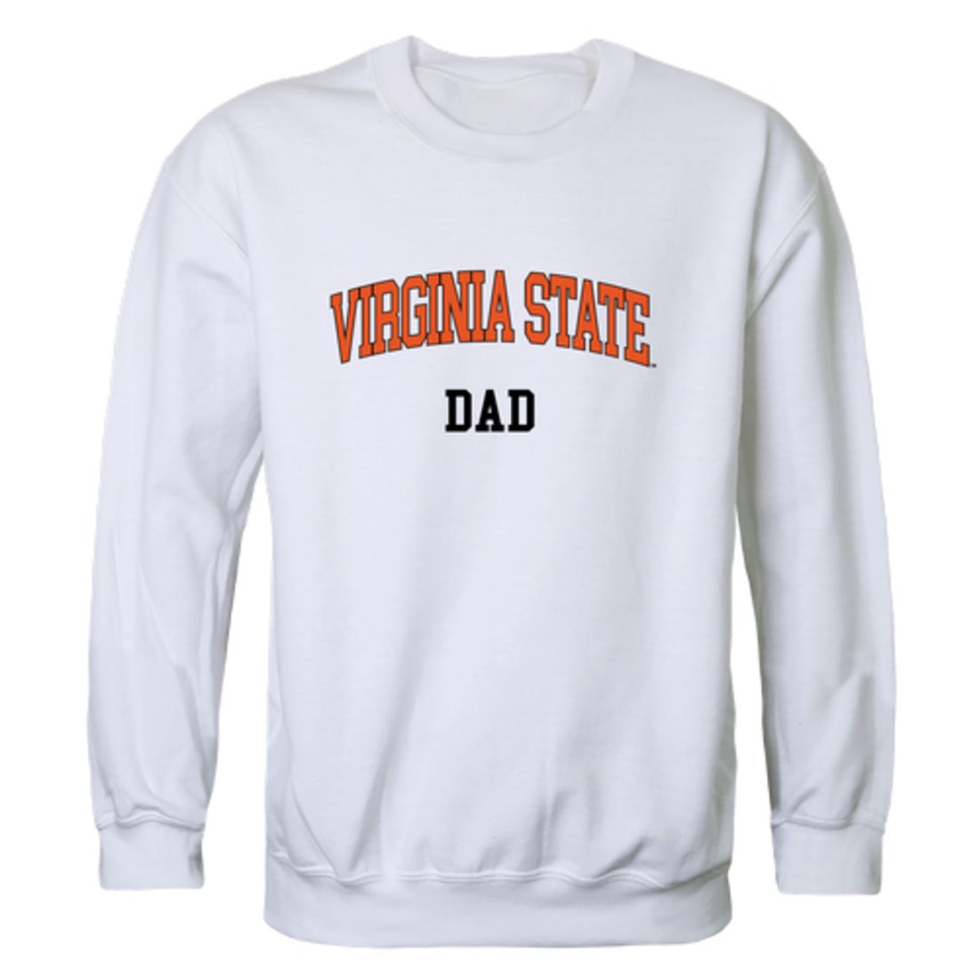 Virginia State University Trojans Dad Fleece Crewneck Pullover Sweatshirt