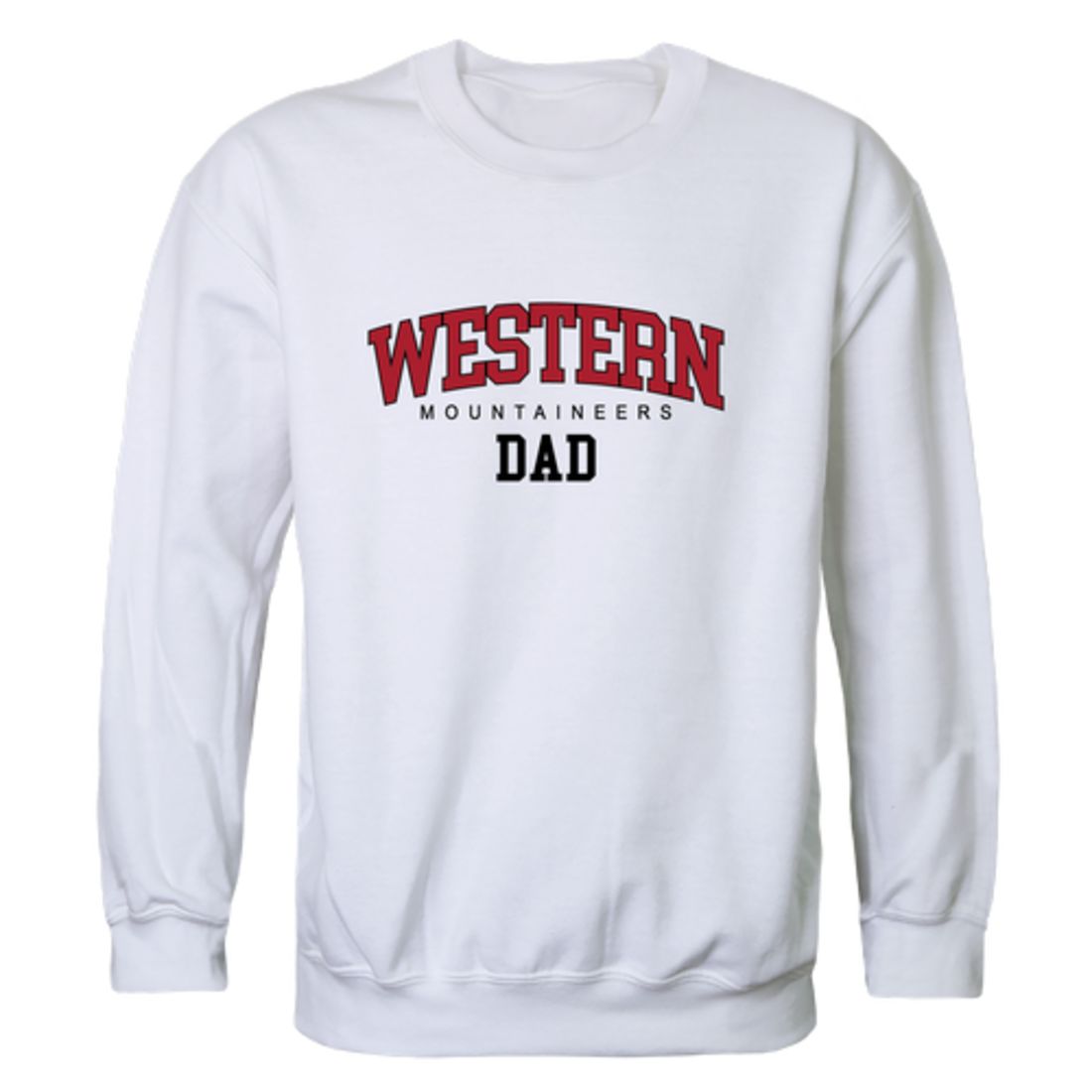 Western Colorado University Mountaineers Dad Fleece Crewneck Pullover Sweatshirt