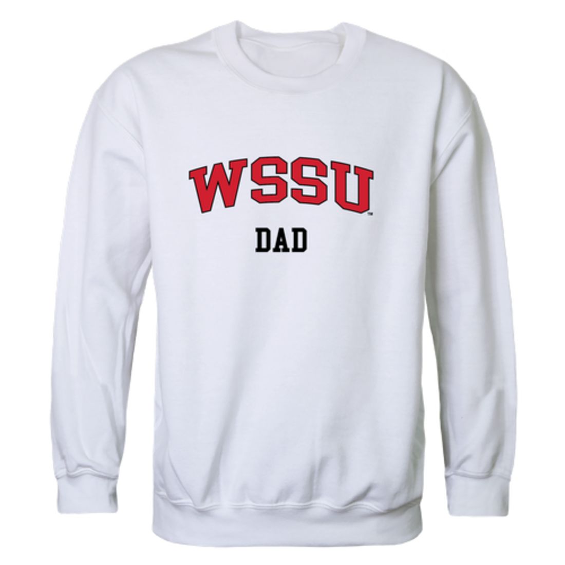 Winston-Salem State University Rams Dad Fleece Crewneck Pullover Sweatshirt