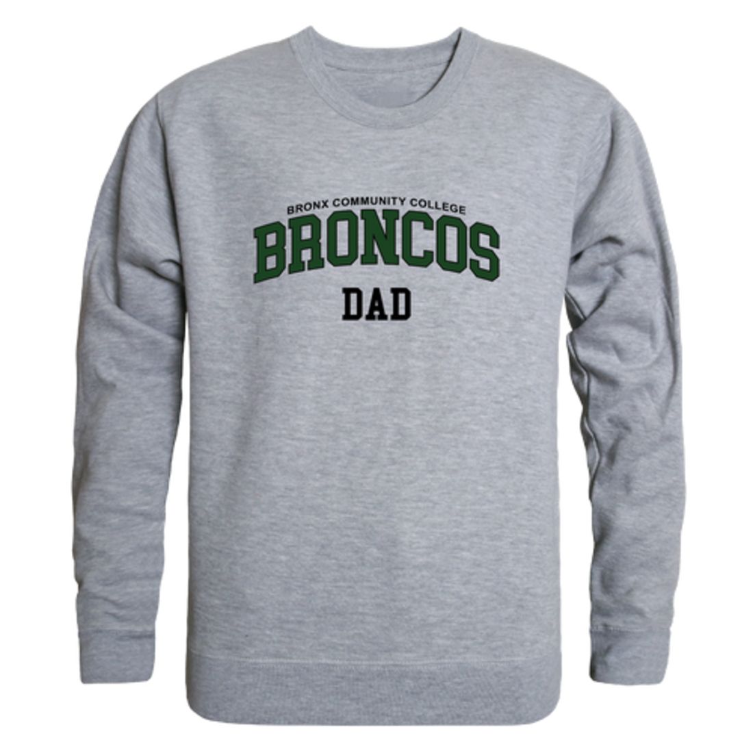 Bronx Community College Broncos Dad Fleece Crewneck Pullover Sweatshirt