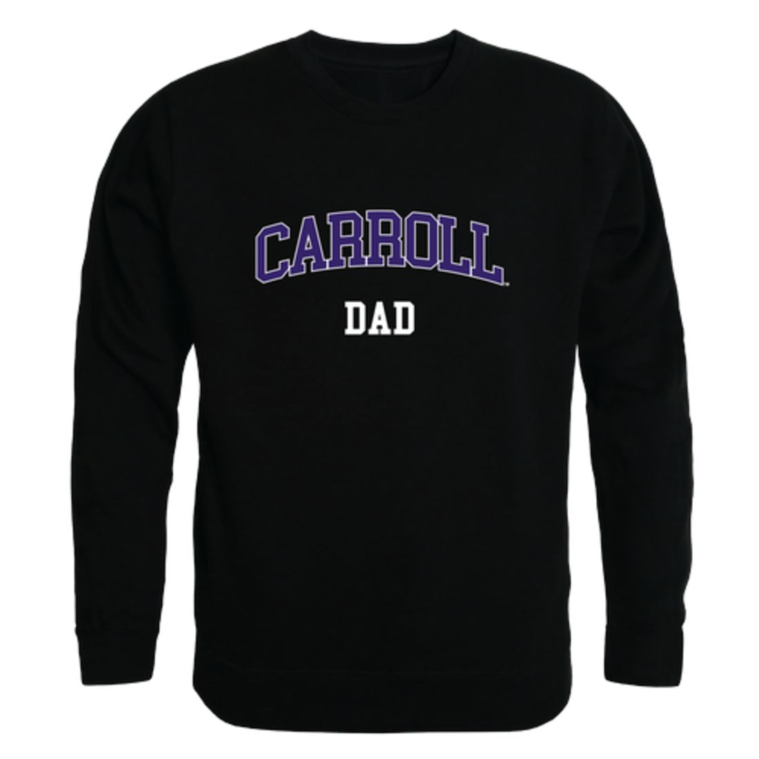 Carroll College Saints Dad Fleece Crewneck Pullover Sweatshirt