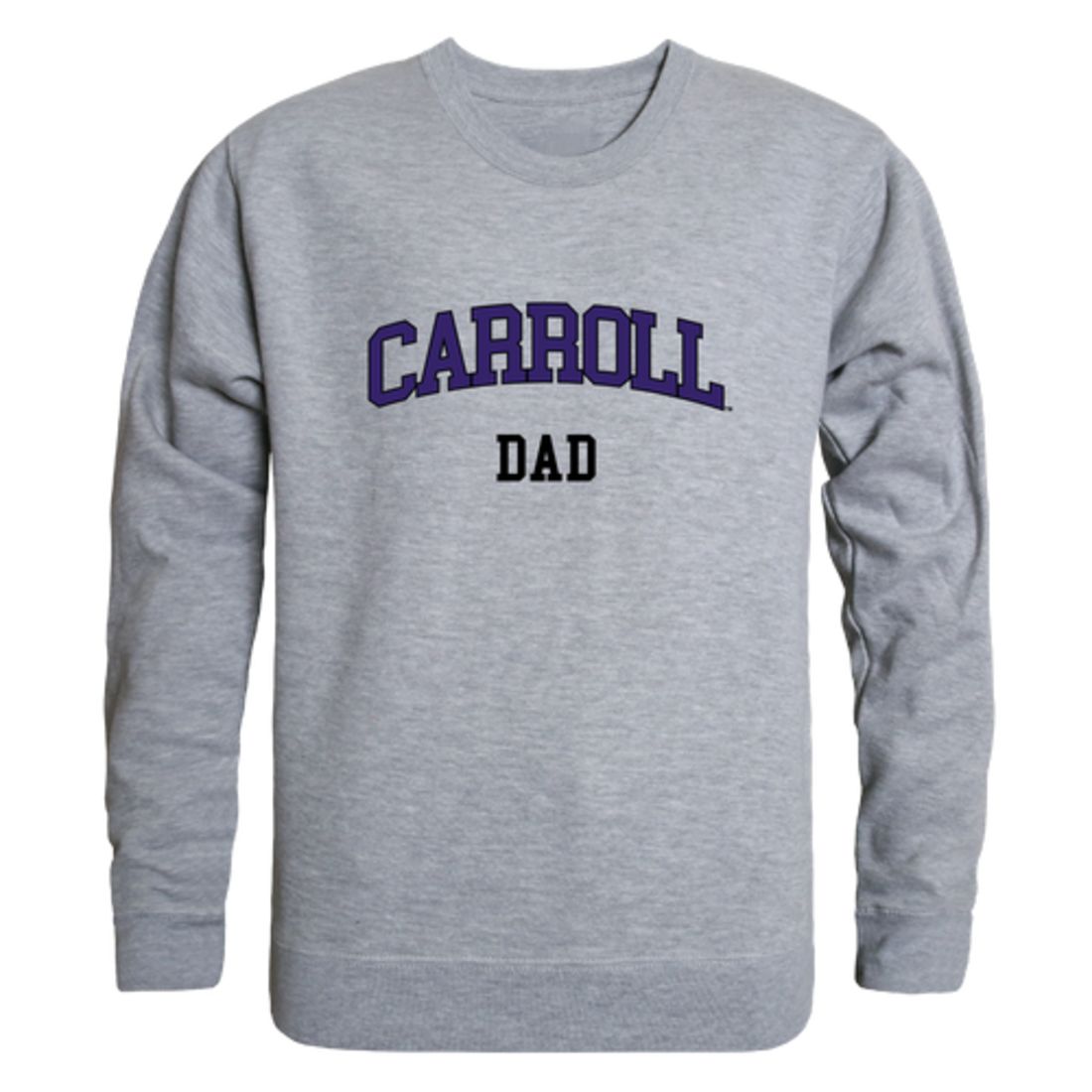 Carroll College Saints Dad Fleece Crewneck Pullover Sweatshirt