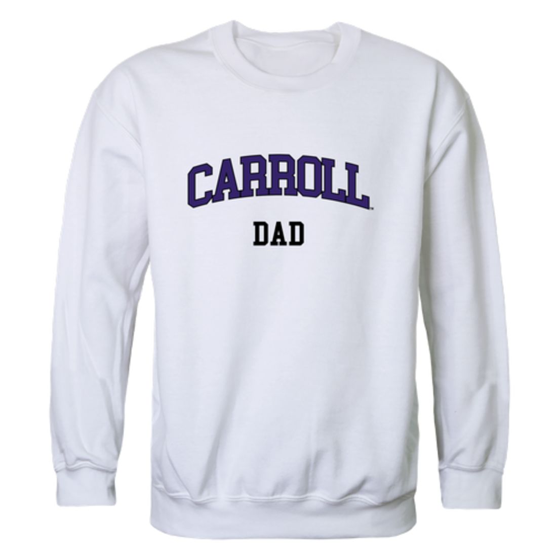 Carroll College Saints Dad Fleece Crewneck Pullover Sweatshirt