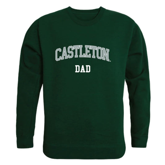 Castleton University Spartans Dad Fleece Crewneck Pullover Sweatshirt