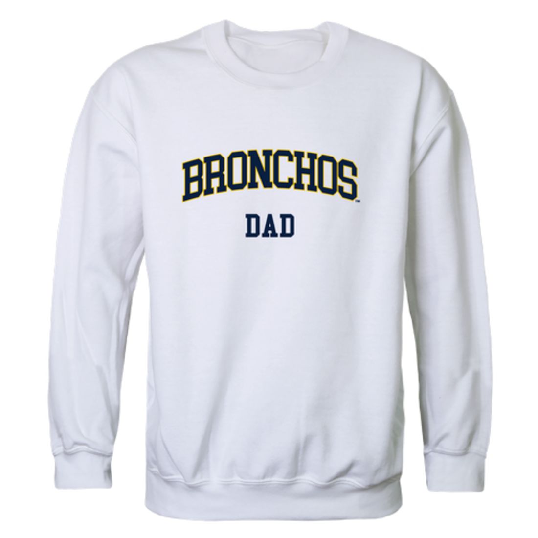 University of Central Oklahoma Bronchos Dad Fleece Crewneck Pullover Sweatshirt