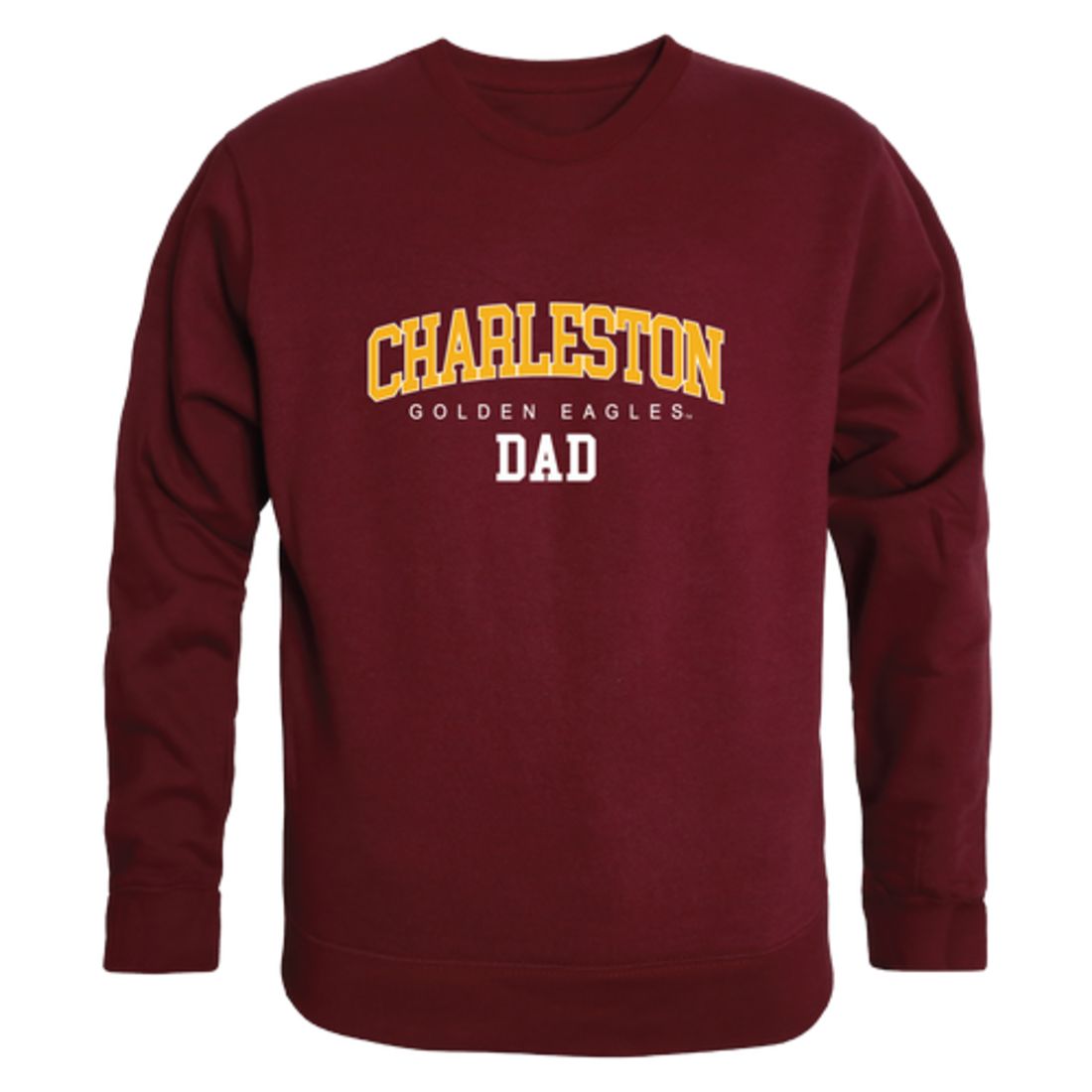 University of Charleston Golden Eagles Dad Fleece Crewneck Pullover Sweatshirt
