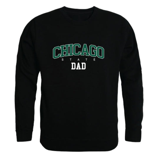 Chicago State University Cougars Dad Fleece Crewneck Pullover Sweatshirt