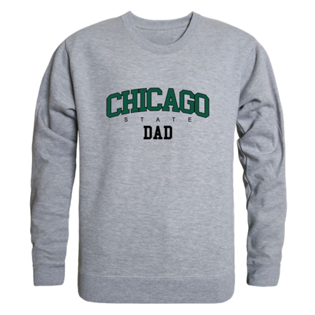 Chicago State University Cougars Dad Fleece Crewneck Pullover Sweatshirt