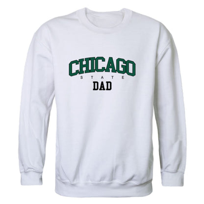 Chicago State University Cougars Dad Fleece Crewneck Pullover Sweatshirt