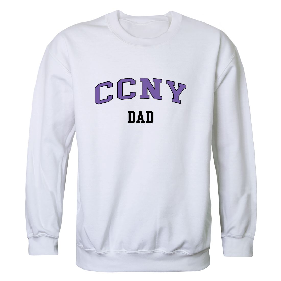 City College of New York Beavers Dad Fleece Crewneck Pullover Sweatshirt