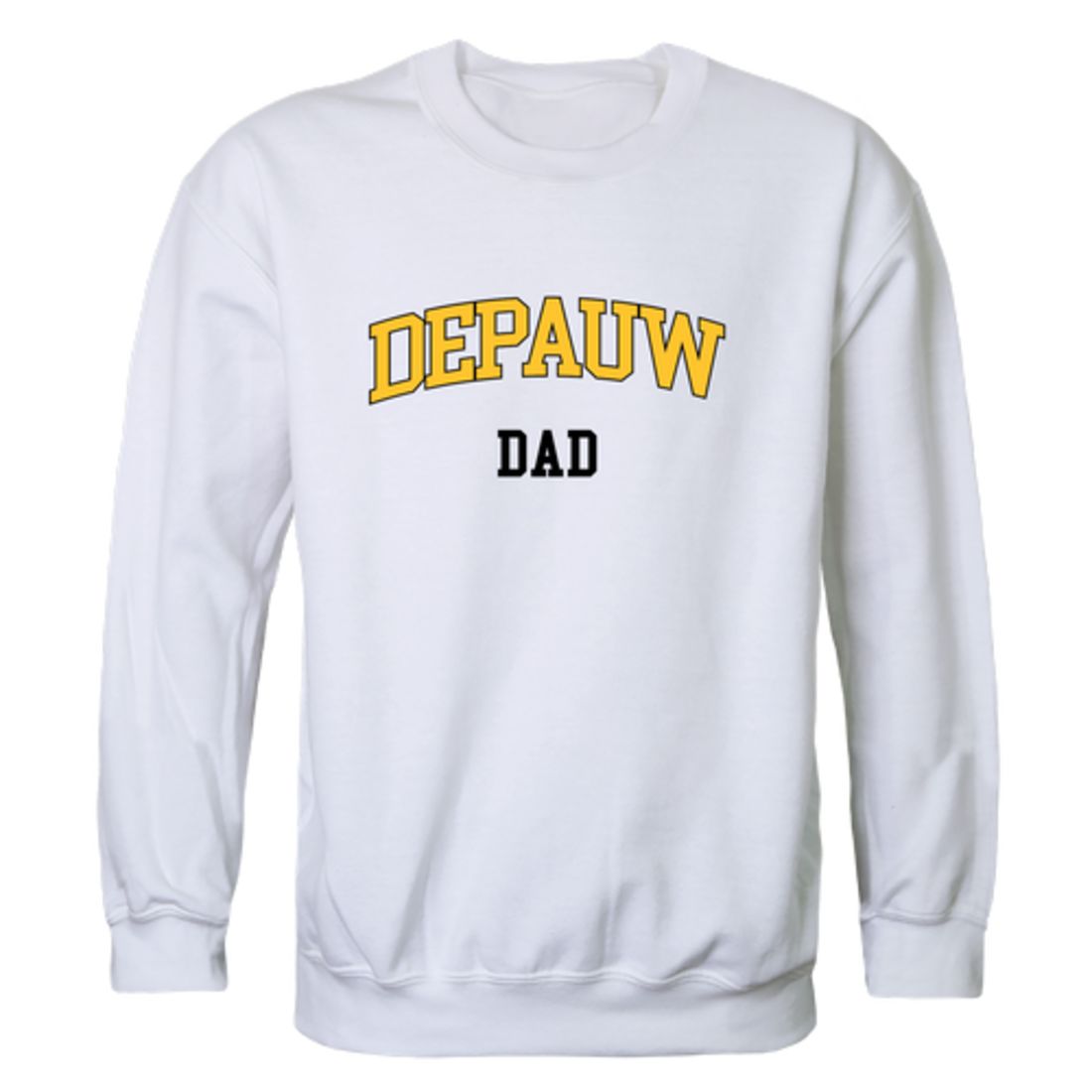 DePauw University Tigers Dad Fleece Crewneck Pullover Sweatshirt