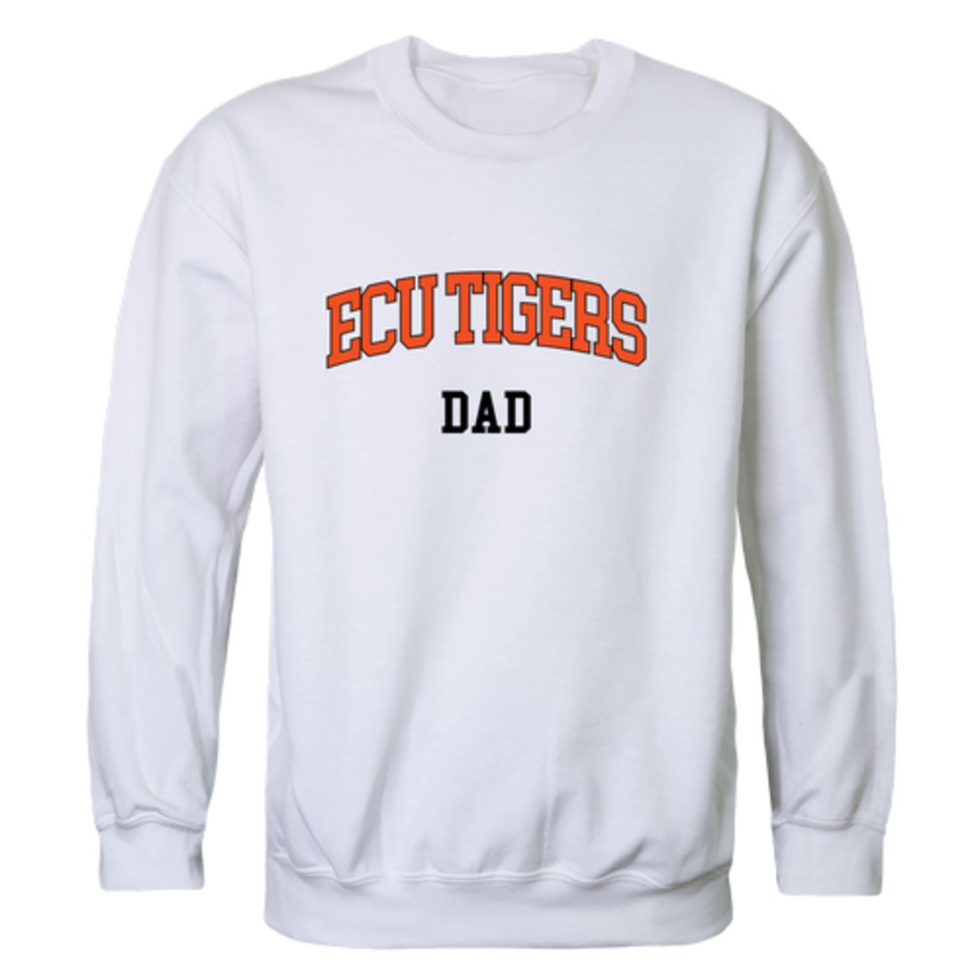 East Central University Tigers Dad Fleece Crewneck Pullover Sweatshirt