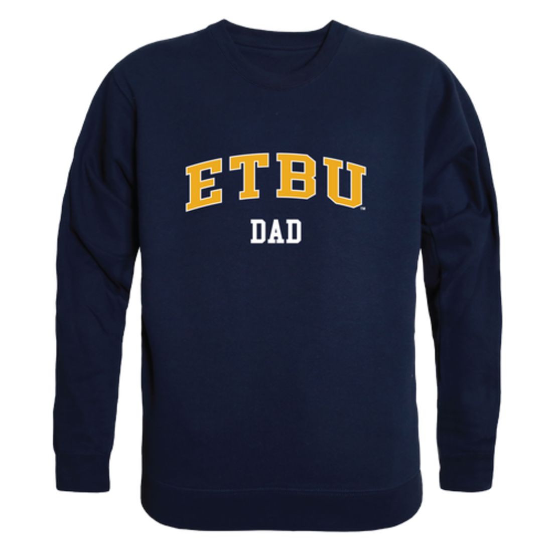 East Texas Baptist University Tigers Dad Fleece Crewneck Pullover Sweatshirt