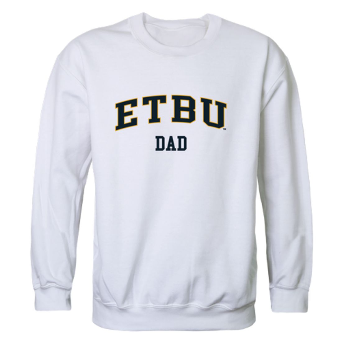 East Texas Baptist University Tigers Dad Fleece Crewneck Pullover Sweatshirt