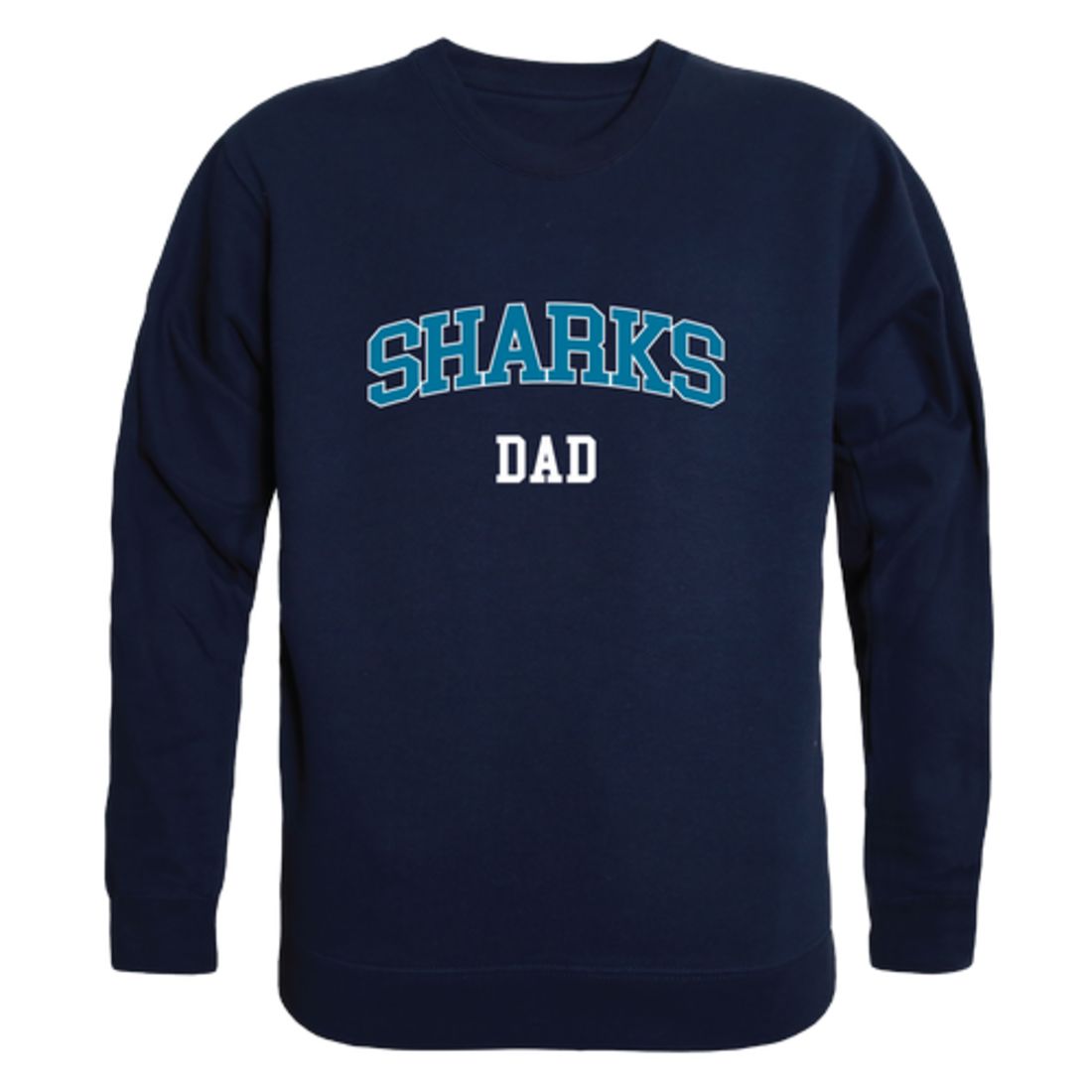 Hawaii Pacific University Sharks Dad Fleece Crewneck Pullover Sweatshirt