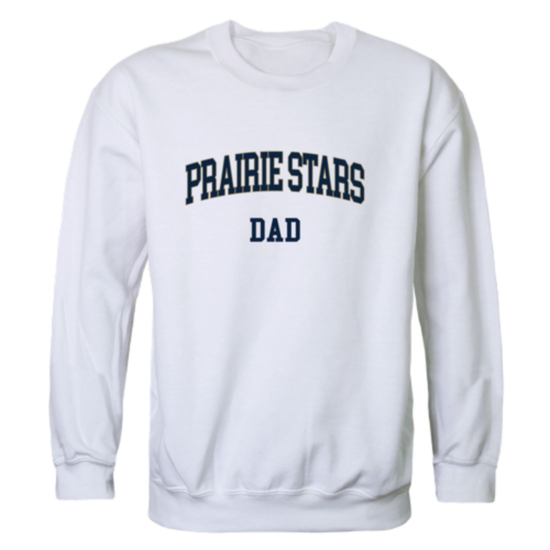 University of Illinois Springfield Prairie Stars Dad Fleece Crewneck Pullover Sweatshirt