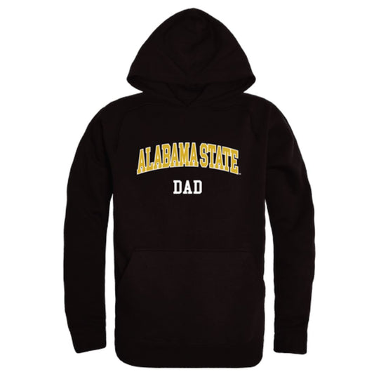 ASU Alabama State University Hornets Dad Fleece Hoodie Sweatshirts Black-Campus-Wardrobe