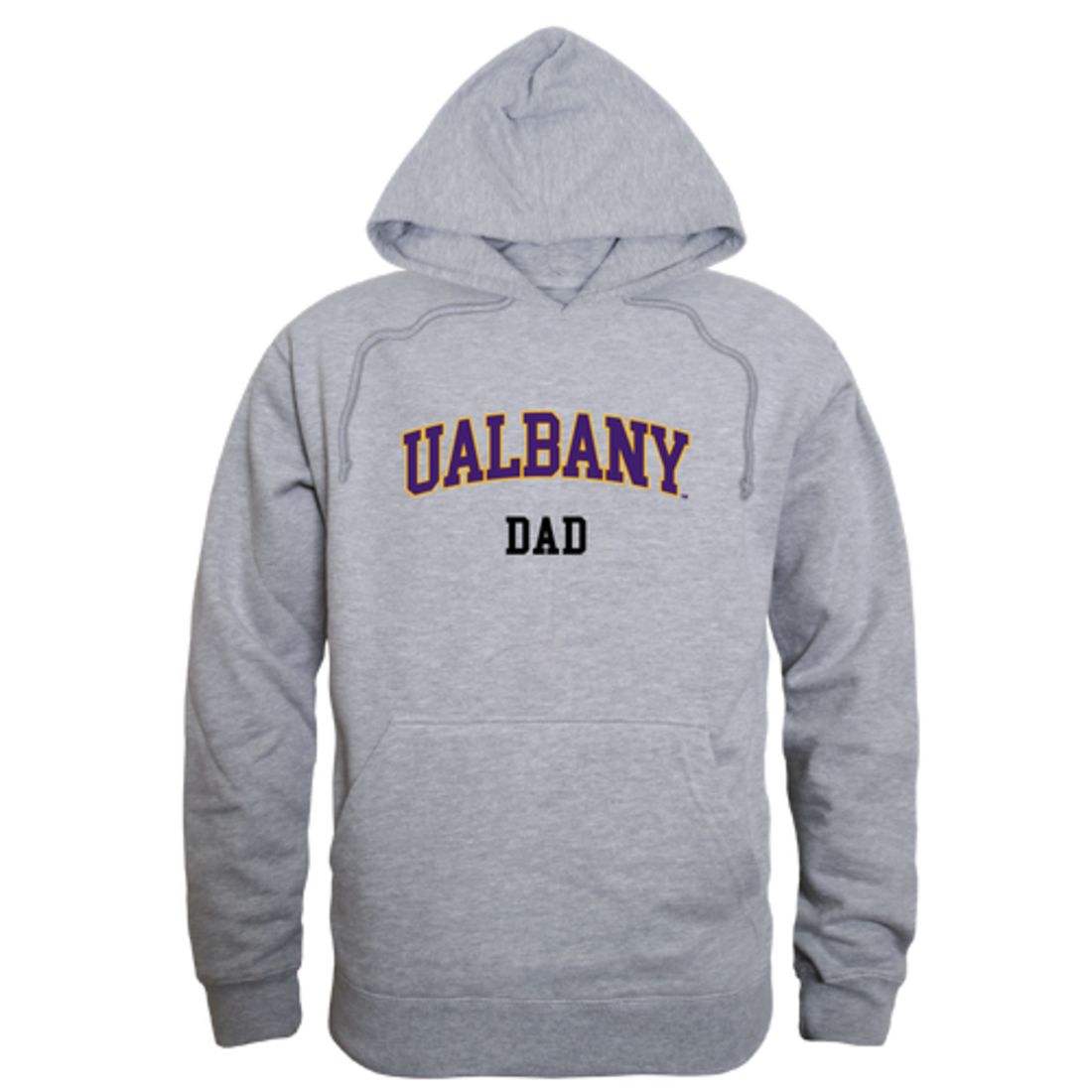 UAlbany University of Albany The Great Danes Dad Fleece Hoodie Sweatshirts Heather Charcoal-Campus-Wardrobe