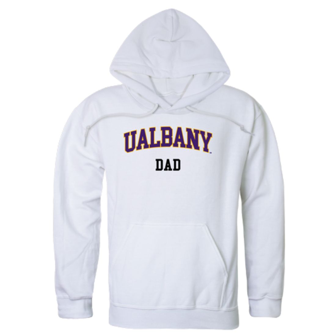 UAlbany University of Albany The Great Danes Dad Fleece Hoodie Sweatshirts Heather Charcoal-Campus-Wardrobe