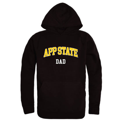 Appalachian App State University Mountaineers Dad Fleece Hoodie Sweatshirts Black-Campus-Wardrobe