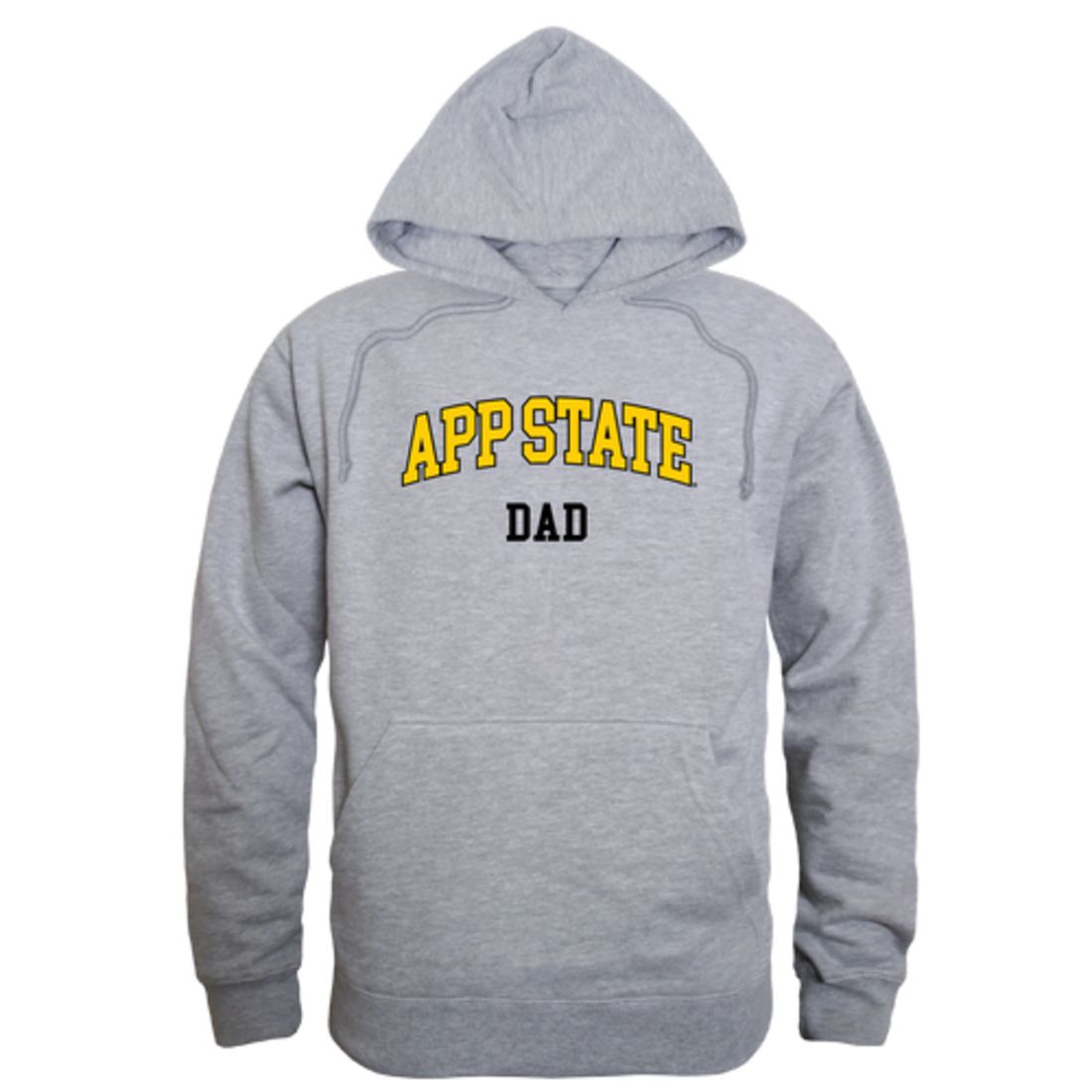 Appalachian App State University Mountaineers Dad Fleece Hoodie Sweatshirts Black-Campus-Wardrobe